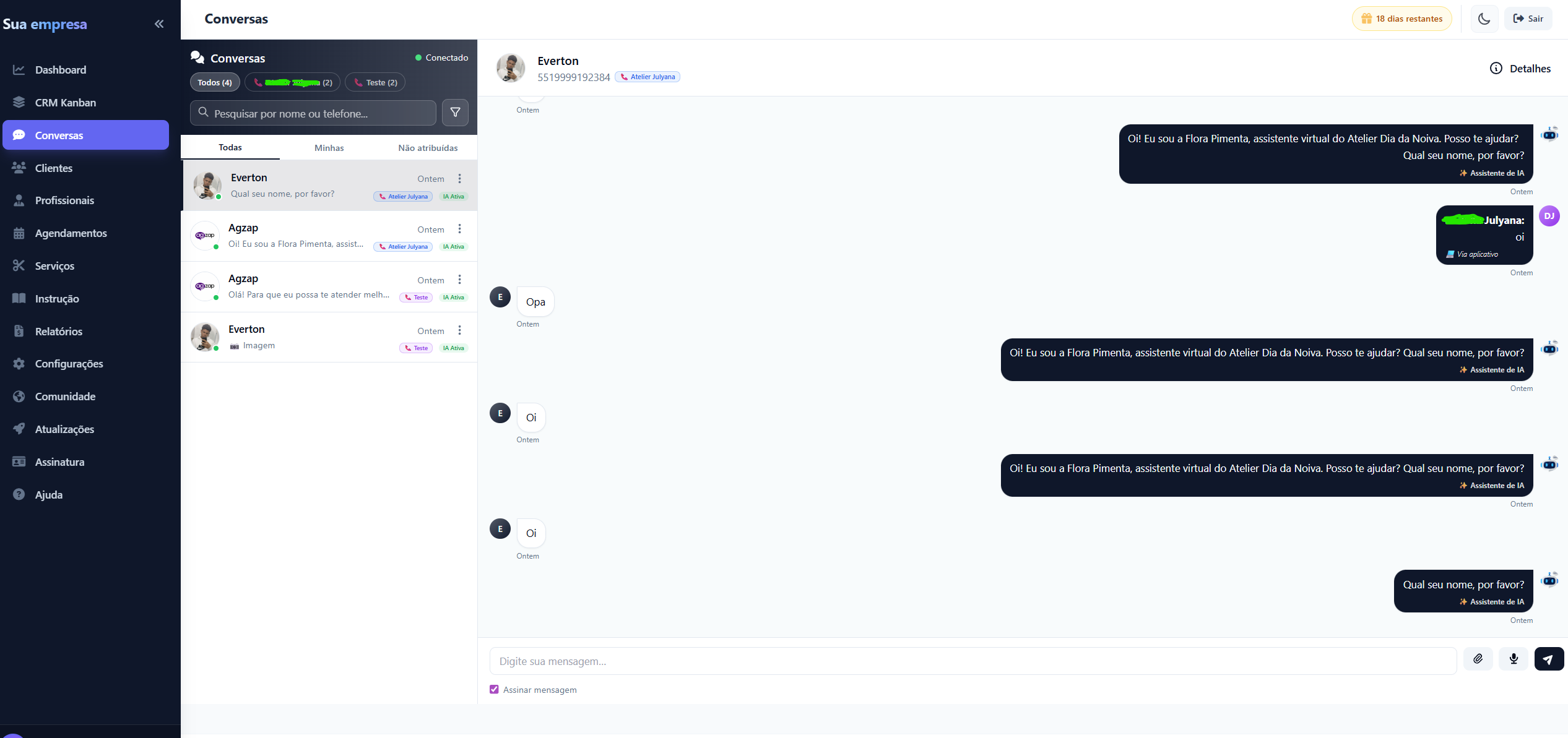 Conversas Centralizadas
